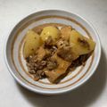 ♪ゆかたん♡'s cooksnap of when they made 厚揚げ・豚ひき肉・じゃがいも・甘辛煮物.