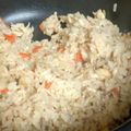 muddler's cooksnap of when they made 人参・ツナ・油揚げの炊き込みご飯.