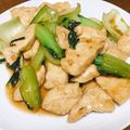 vabochan's cooksnap of when they made ご飯に合う！鶏ムネとチンゲン菜の中華炒め.