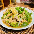 料理男子部🍻's cooksnap of when they made 豚ロース、ピーマン、長ネギの旨辛炒め.