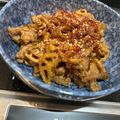 ٩(^‿^)۶'s cooksnap of when they made ご飯が進む進む↑甘辛豚レンコン☆.