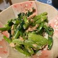 こうせい(=ﾟωﾟ)ﾉ's cooksnap of when they made レンジのみ！小松菜とツナのわさび醤油和え.