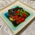Laufen's cooksnap of when they made 鯖の照り焼き☆トマトソースで♬.