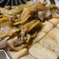 ★なみ☆'s cooksnap of when they made すき焼きの味！豚ばら豆腐白菜白葱で肉豆腐.