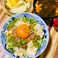 ryu☆ryu's cooksnap of when they made NTKG 崩し納豆豆腐丼！卵かけご飯！.