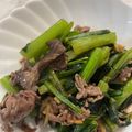春巻きママ's cooksnap of when they made 牛肉と小松菜のオイスターソース炒め.