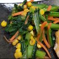 fu♪♪'s cooksnap of when they made 小松菜の濃厚バター醤油炒め.