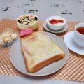 めみたん☆'s cooksnap of when they made Honeyはむチートースト❢❣.