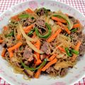 在宅勤務のおじさん's cooksnap of when they made コストコプルコギで☆簡単チャプチェ♪.