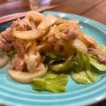 mami5san's cooksnap of when they made 豚コマの塩糀焼きと茹でキャベツ.