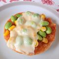 ponnko's cooksnap of when they made 枝豆コーンピザトースト.