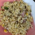 ひぃちゃんひー's cooksnap of when they made 残りご飯でパラパラ♡簡単カレーピラフ.