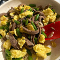 ame-ikuru's cooksnap of when they made 牛肉といんげんのふんわり卵炒め.