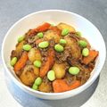 クックUR9L2V☆'s cooksnap of when they made 万人ウケよ♪【カレー風味の旨味肉じゃが】.