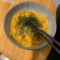 peanutsss's cooksnap of when they made 簡単♪大葉と明太子の和風バター醤油パスタ.
