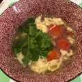 Eire's cooksnap of when they made 簡単♫ミニトマトとふわふわたまごのスープ.