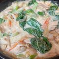 ｋ－ファミリー's cooksnap of when they made チンゲン菜と鶏胸肉のクリーム煮.