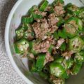 クックE4NZH1☆'s cooksnap of when they made 簡単1品　オクラのツナ和え.