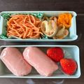 UAママ's cooksnap of when they made お弁当に♡ハートのチーズちくわ.