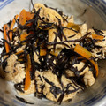 きりぽん's cooksnap of when they made 鉄分たっぷり！！ひじきと枝豆の炒り豆腐.