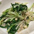 わんあみ's cooksnap of when they made 水菜とえのき茸のナムル.