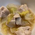 ゆみらんたん's cooksnap of when they made 鶏もも肉と白菜の中華風煮込み【作り置き】.
