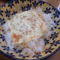 ももりん福島's cooksnap of when they made 朝食に♪簡単☆とろける♡卵チーズご飯☆.