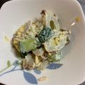 のえもゆ's cooksnap of when they made 胡瓜とちくわとのからしマヨサラダ.