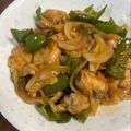 あやママ99's cooksnap of when they made 鶏モモ肉とピーマンの甘辛酢炒め.