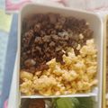 ユミミケ's cooksnap of when they made プロ直伝！簡単　牛そぼろ 合挽きそぼろ丼.