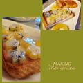 ダッフィーニーうに's cooksnap of when they made キウイのミルキーチーズトースト.