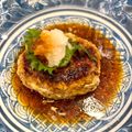 悠LOVE航's cooksnap of when they made ハンバーグステーキ　おろし和風ソース.
