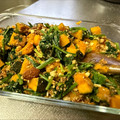 月✳Iris's cooksnap of when they made かぼちゃとほうれんそうのごまナッツ和え.