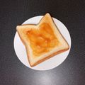 WOODs´'s cooksnap of when they made 塩ピーナッツクリーム✿トースト✿ฺ.