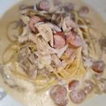 ちゃちゅ2's cooksnap of when they made 舞茸とベーコンの和風クリームパスタ。.