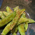 ゆみらんたん's cooksnap of when they made 簡単焼くだけ!!スナップエンドウの塩炒め.