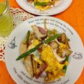 ★kokomama★'s cooksnap of when they made スパムとアスパラエリンギの卵とじ♪.