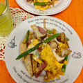 ★kokomama★'s cooksnap of when they made スパムとアスパラエリンギの卵とじ♪.