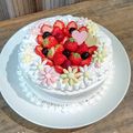 まめたん's cooksnap of when they made マシュマロフォンダントの花飾り＊.