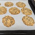 MirabelleN's cooksnap of when they made クリスピーなオートミールとごまのクッキー.