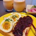 ひっこ's cooksnap of when they made ゆで卵とあんバターのトースト♪.