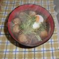 クックS076PG☆'s cooksnap of when they made ふわふわ鶏団子そば.