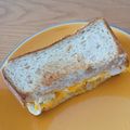 frootique's cooksnap of when they made 南インド的？屋台ハムエッグトーストサンド.