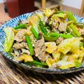 料理男子部🍻's cooksnap of when they made ニンニクの芽入りの豚キムチ.