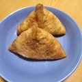 ♡ナムギュ♡'s cooksnap of when they made ふつうの油揚げで！三角いなり☆★.