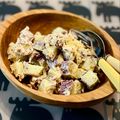 マルんちの丸顔's cooksnap of when they made さつま芋とツナらっきょうサラダ.
