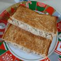 ponnko's cooksnap of when they made 【基本】フライパンで簡単ホットサンド.