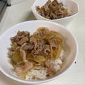 ひじき615's cooksnap of when they made 【基本】吉野家系かんたん豚丼.