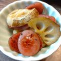 ばたみそーぱん☆'s cooksnap of when they made お弁当にも♪蓮根とウインナーの甘酢炒め.