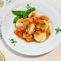 コムギ大好き's cooksnap of when they made ほたて貝柱ソテー トマトソース.